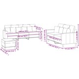 3-dijelni set sofa s jastucima tamnosivi baršunasti | shoptok.hr