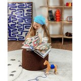 Wigiwama Tamno smeđi dječji tabure od bouclé tkanine Warm Hazel – | shoptok.hr