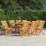  Sklopive vrtne stolice 8 kom 56x63x90 cm od masivne tikovine | shoptok.hr