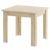  Garnitura kvadratnog stola 80x80 sonoma hrast + 4 MARK bijele stolice | shoptok.hr
