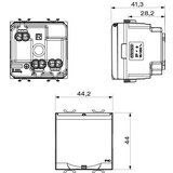 GEWISS GW13242 chorus, šuko utičnica 2P+E 16A sa poklopcem, 2M, nat. saten | ePonuda.com
