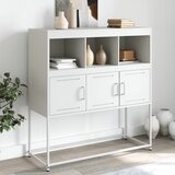vidaXL Komoda bela 100,5x39x107 cm jeklo Cene