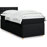  The Living Store Box spring postelja z vzmetnico črna 80x200 cm blago - Box Spring Postelja, (21496820) Cene
