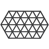 Zone Črna silikonska podloga za vroče lonce Triangles Cene