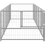 vidaXL kavez za pse srebrni 5 m² čelični | shoptok.hr