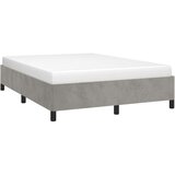  Za krevet svjetlosivi 140x190 cm baršunasti | shoptok.hr