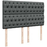 vidaXL Okvir kreveta s oprugama i madrac svjetlosivi 160x200cm tkanina | shoptok.hr
