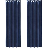  Zavjese za zamračivanje 2 pcs Tamno plava 140 x 245 cm Baršun | shoptok.hr