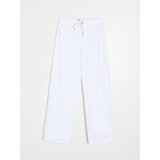 Sinsay Wide leg traperice visokog struka s platnenim pojasom | shoptok.hr