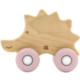 Kikka Boo drvena igračka sa silikonskom glodalicom hedgehog pink ( KKB10243 ) Cene
