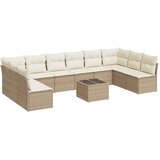  11-dijelni set vrtnih sofa od poliratana s jastucima bež | shoptok.hr