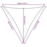 Jedro protiv sunca crno 2x2x2 m 100 % poliester Oxford | shoptok.hr