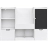 Kinder Home organizator za dečije igračke sa tablom, policom, 2 fioke i 6 pregrada, puno drvo i MDF Cene