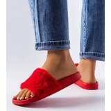 Gemre Red flip-flops with fur Raffaele | shoptok.hr