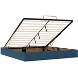  Otomanski okvir kreveta s madracima plavi 200x200cm baršunasti | shoptok.hr