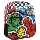 Ranac predškolski 3D Avengers 2100005872 crno-crveni
