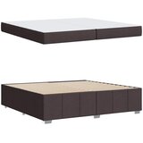  Krevetna konstrukcija Tamno smeđa 200 x 200 cm tkanina | shoptok.hr