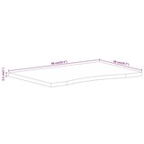  Ploča za radni stol zaobljena 90x50x2,5 cm od drva manga | shoptok.hr