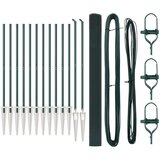 vidaXL PVC ograjevalni steber Set 2 Zelen PVC 25 x 1.5 m Vzdržljivo | Shoptok.si