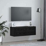 vidaXL Ormar za Zid Crni hrast 100 x 36.5 x 35 cm Konstruirano drvo | shoptok.hr