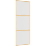  Klizna vrata zlatna 76x205 cm matirano staklo ESG i aluminij | shoptok.hr