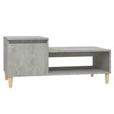  Stolić za kavu boja betona 100x50x45 cm od konstruiranog drva | Eponuda.com