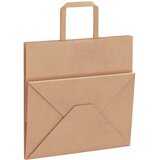  Papirnate vrećice 250 kom s ručkama smeđe 26x17x25 cm | shoptok.hr