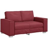  Dvosedežna Sofa - Vino Rdeča, 120 cm, Umetno Usnje, (22054516) | Shoptok.si