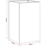  Vrtna saksija Rđa 30 x 30 x 50 cm Otporni čelik - Otporni čelik 30 x 30 x 50 cm 1 | shoptok.hr