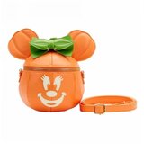 Loungefly Disney Glow Face Pumpkin Minnie Figural Crossbody Bag cene