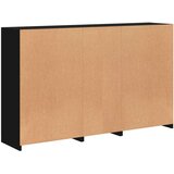  Komoda s LED svjetlima crna 162 x 37 x 100 cm | shoptok.hr