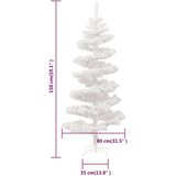  Spiralno božićno drvce sa stalkom LED bijelo 150 cm PVC | shoptok.hr