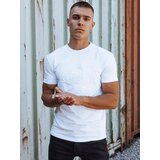 DStreet T-shirt męski z nadrukiem biały | Shoptok.si