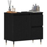  Kabinet pod umivalnikom Črni hrast 65x33x60 cm Inženirski les, (22013936) | Shoptok.si