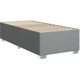 Okvir kreveta s oprugama i madrac svjetlosivi 90x200cm tkanina | shoptok.hr