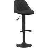 Furnova Barski stolček črn žamet, (21948878) | Shoptok.si