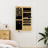  Zidni ormarić za nakit s ogledalom 37,5 x 10 x 106 cm | shoptok.hr