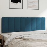 vidaXL Vzglavna stranica modra 160 cm žamet, (21057099) | Shoptok.si