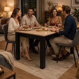  Pravokutni stol za kuhinju i blagovaonicu za 4 osobe, 120x80 cm, hrast Sonoma, ModernHome | shoptok.hr