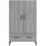  Visoka komoda boja hrasta sonome 70x31x115 cm konstruirano drvo Siva | shoptok.hr