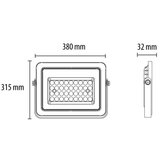 Prosto LED reflektor SMD 200W/220VAC, 6500K, crni | ePonuda.com