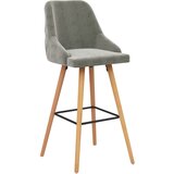 Furnova Barski stolčki 2 kosa svetlo siv žamet, (21949248) | Shoptok.si