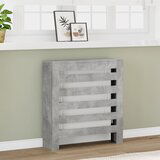 vidaXL Pokrov za radiator betonsko siv 78x20x82 cm inženirski les Cene