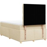  Krevet s oprugama i madracem krem 120 x 200 cm od tkanine | shoptok.hr
