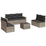 vidaXL 8-dijelni set vrtnih sofa od poliratana s jastucima svjetlosivi | shoptok.hr
