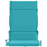  Jastučići za stolice s visokim naslonom - 2 komada GEMERT 2 pcs - Tirkizna (poliester) 120 x 50 x 3 cm 2 Slike