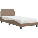 Krevet s madracem Dover cappuccino boje 80 x 200 cm od umjetne kože | Eponuda.ba