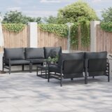 vidaXL Sjedeća garnitura za vrt 6 pcs Antracit 70 x 70.5 x 31.5 cm | shoptok.hr