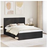 vidaXL Uzglavlje Crna Konstruirano drvo - Crna 150 cm | shoptok.hr