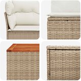  Set sofe 8 kom. Bež i krem bijela Poli Rattan i čelik | shoptok.hr